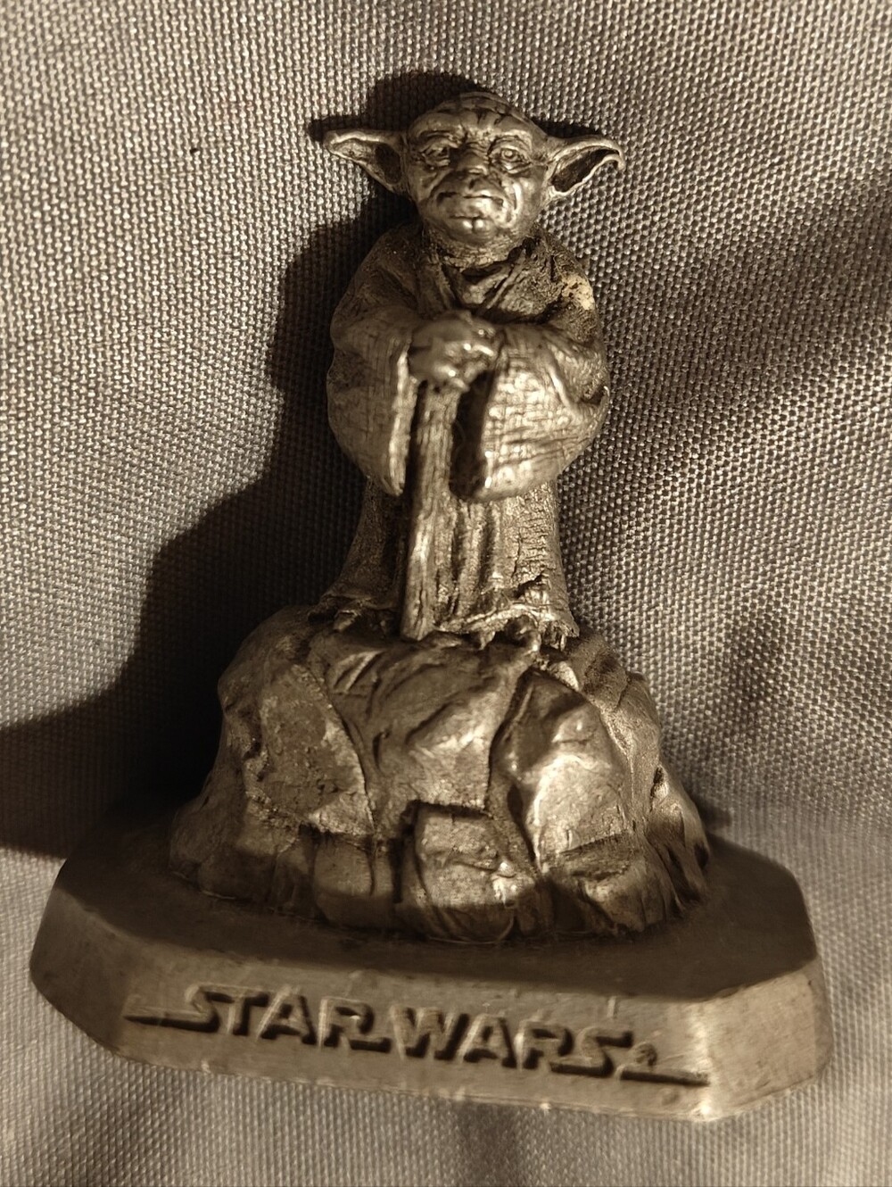 Star Wars Yoda Sculpture - Pewter Minifigure By Rawcliffe